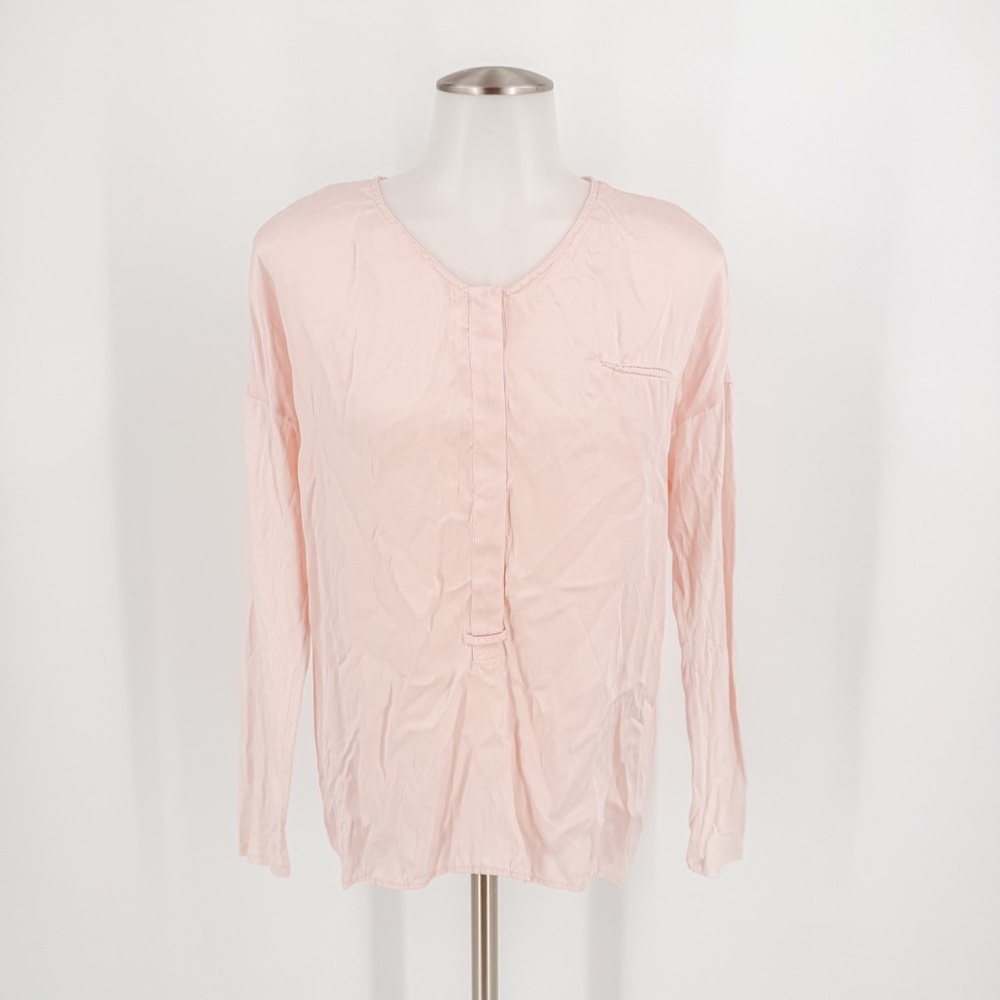 GO BY GO SILK Blush Long Sleeve Tee